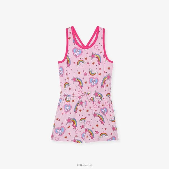 NWT Posh Peanut Barbie Star Power Girls Criss-Cross back Romper Size‎ 2T